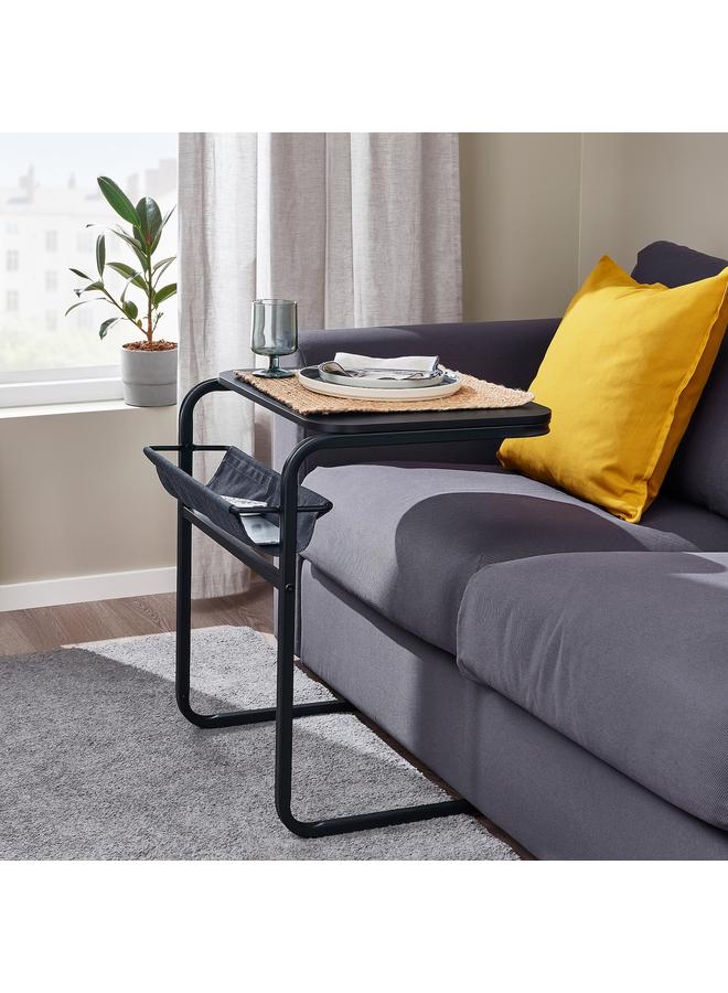 erorex Side table, anthracite/dark grey, 53x50 cm - Image 2