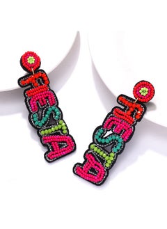 YAHPERN Cinco De Mayo Earrings For Women Colorful Beaded Fiesta Pinata Drop Dangle Earrings Statement Party Earrings Mexican Holiday Gift (Style2)  - Image 4