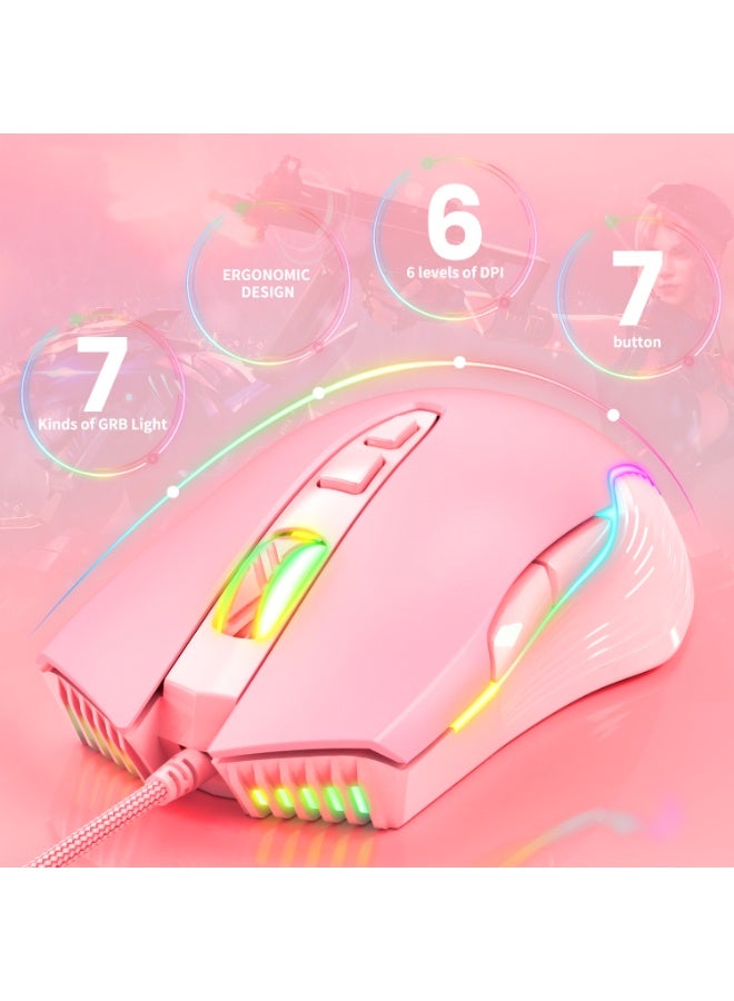 أونيكوما ماوس ألعاب سلكي بمنفذ USB للابتوب والكمبيوتر المكتبي - Image 4