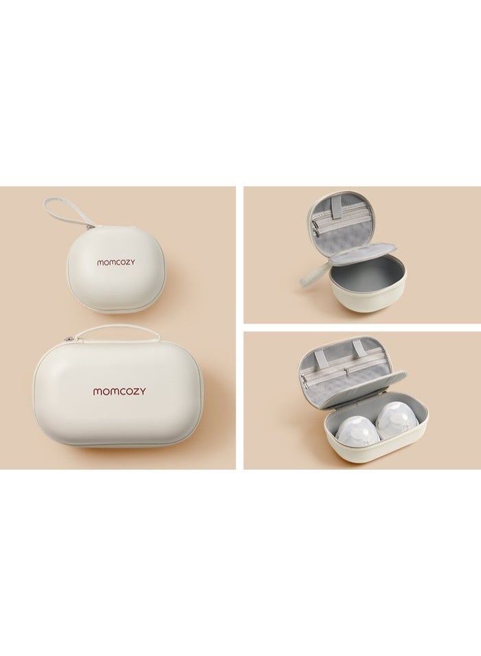 مام كوزي Momcozy M5 شفاطة حليب قابلة للارتداء كل شيء في واحد بدون يدين لاسلكية أحادية بزاوية طبيعية كالرضاعة 9 مستويات هادئة للغاية الأخف وزناً مع حقيبة حماية صلبة - اشفطي كأن طفلك بين يديك - Image 3