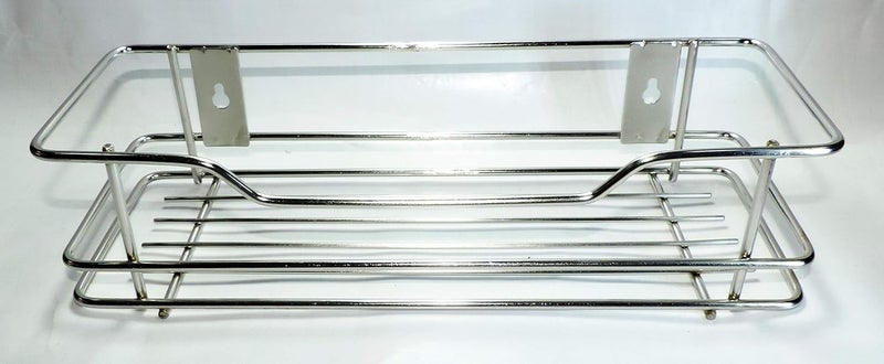 Epraiser A158 SS Chrome Plated Wire BottleBurni Storage RackShelf for HomeKitchen and Bathroom use 12 x 4 - Image 2