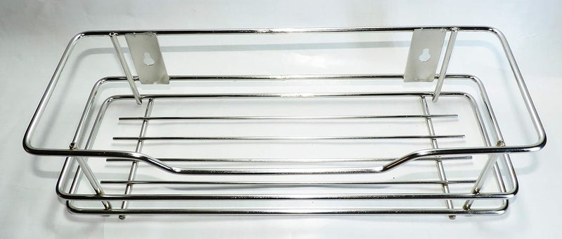 Epraiser A158 SS Chrome Plated Wire BottleBurni Storage RackShelf for HomeKitchen and Bathroom use 12 x 4 - Image 1