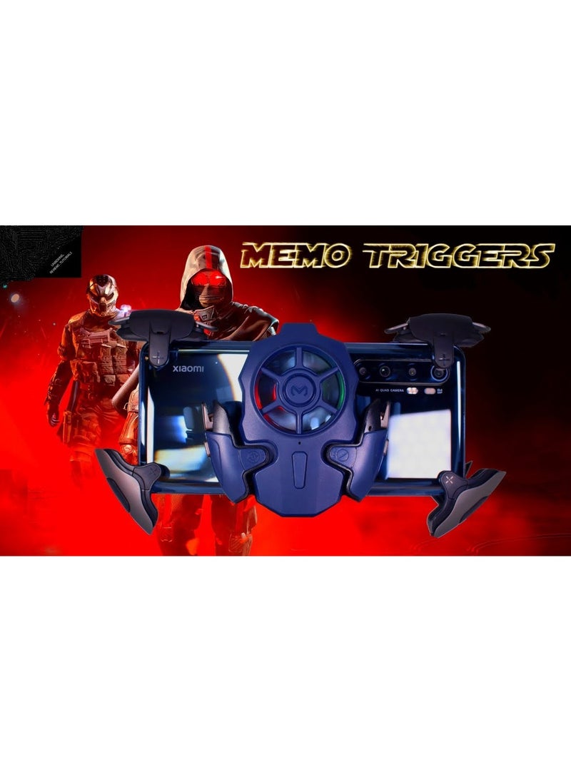 Memo MEMO AK07 Mobile phone Cooling Fan and Controller Fire button key trigger joystick For Mobile  - Image 2