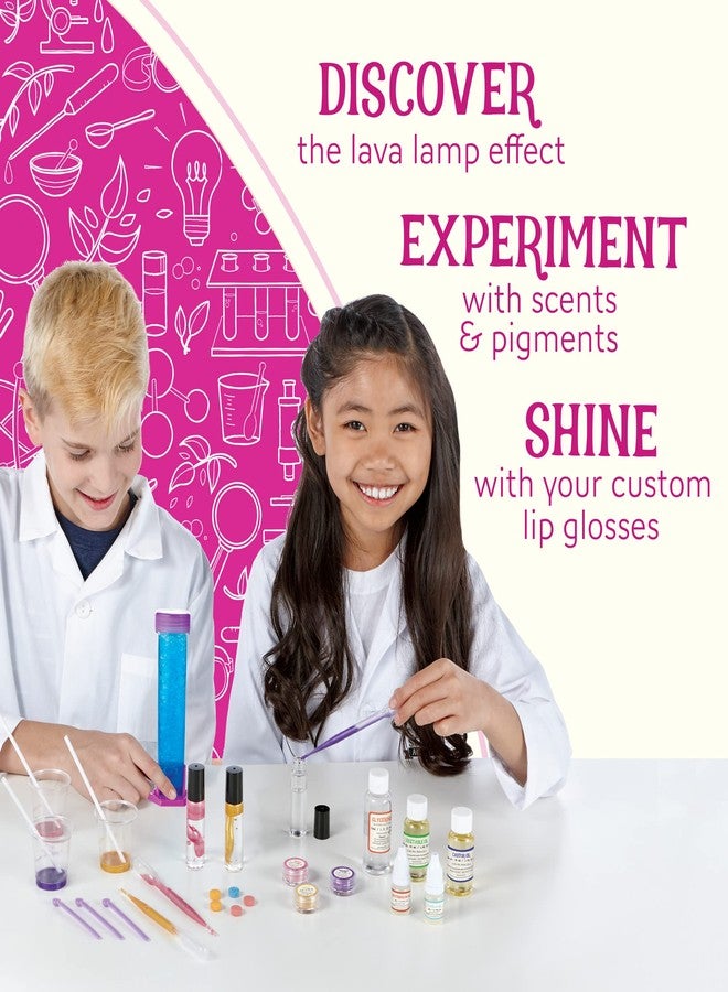 MindWare Science Academy Lava Lip Gloss Lab - 33 Piece Lip Gloss Making Kit - Make 3 DIY Lip Glosses - Image 5