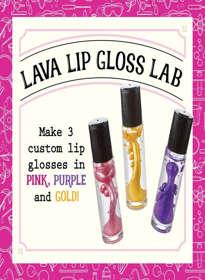 MindWare Science Academy Lava Lip Gloss Lab - 33 Piece Lip Gloss Making Kit - Make 3 DIY Lip Glosses - Image 2
