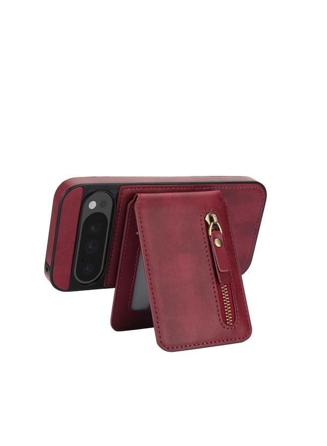 اس-توب جراب لهاتف Google Pixel 9 Pro XL مزود بسحاب ومحفظة من الجلد مع غطاء خلفي من MagSafe - Image 3