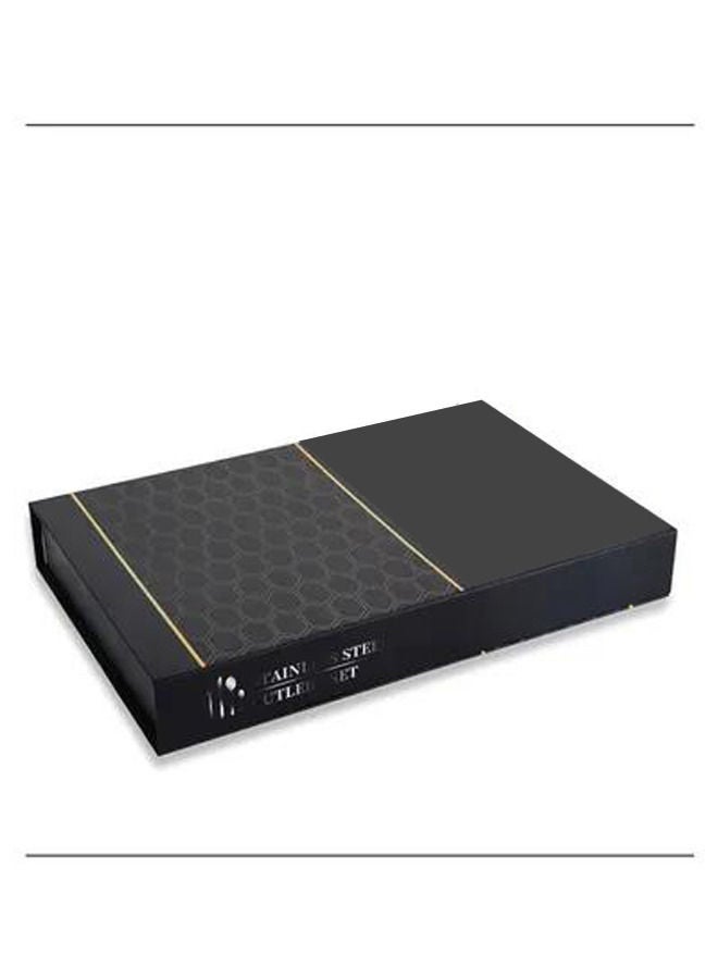 Rock Pow 24-Piece Western Style Eco-Friendly Dishwasher Safe Stainless Steel Cutlery Set - Image 2