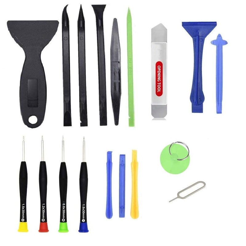 17 in 1 Professional Cell Phone Mobile Screwdriver Set Repair Opening Tool Kit for Various Smartphones and Tablets, Multicolour - Image 1