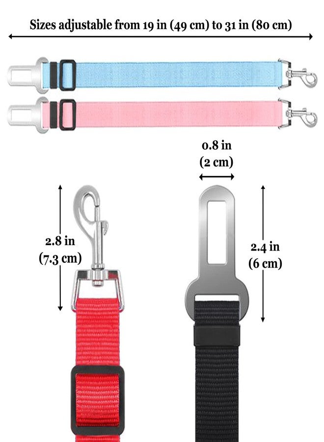 SunGrow Dog Seat Belt for Car, Adjustable Nylon Pet Seatbelt, Supports All Cars, Seatbelt for Dogs in Car, Dog Car Leash Seat Belt, Cats and Ferrets Seat Belt Harnesses - Image 4