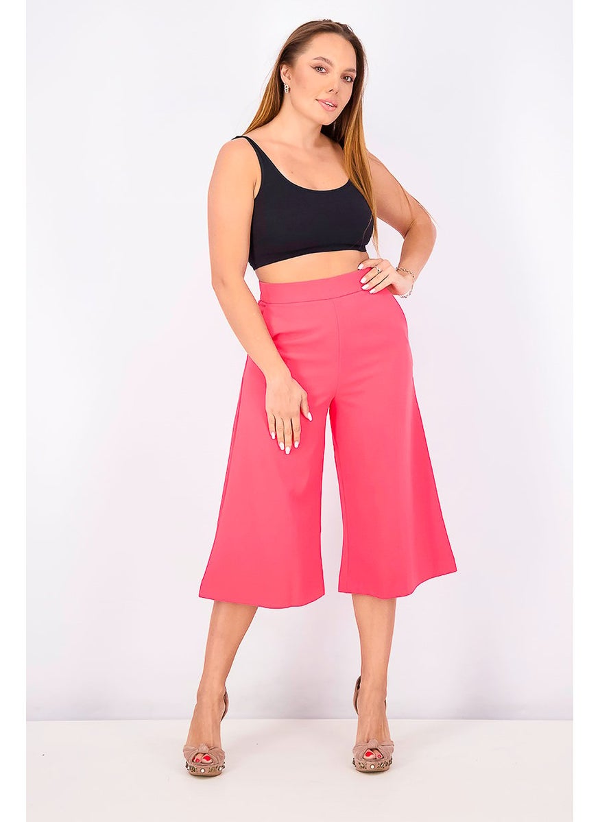 French Connection Women Whisper Ruth Side Zipper Pull,On Plain Crop Pants, Azalea  - Image 4