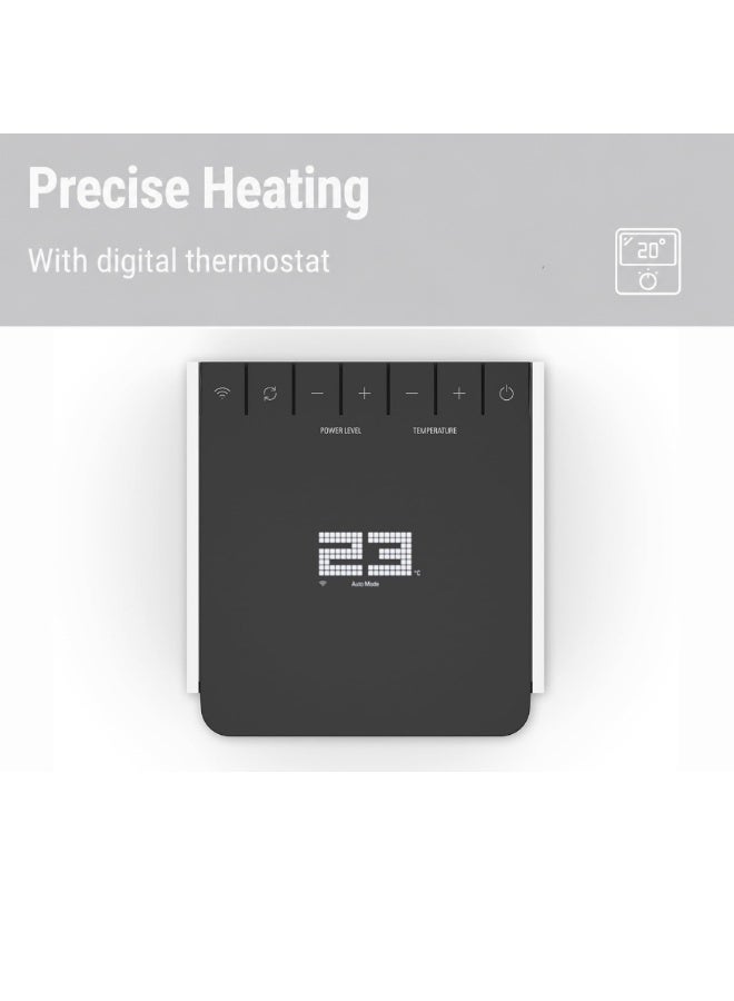 StadlerForm Stadler Form Sam Fan Heater with WiFi PTC Ceramic Heating Element Auto Mode Thermostat Tilt Protection 4 Power Levels 700 to 2000 W Mobile Energy Saving Quiet White Black Color - Image 4