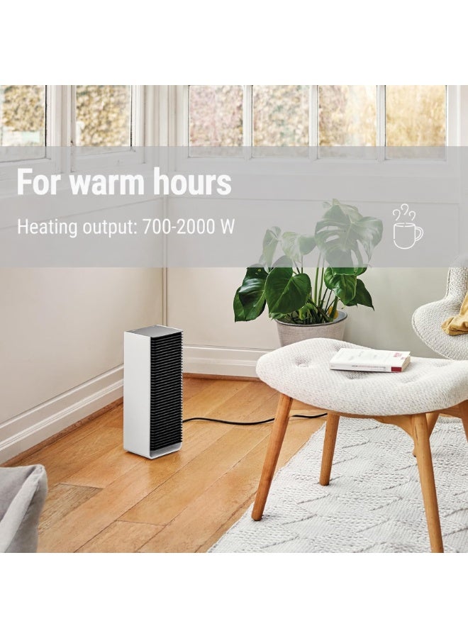 StadlerForm Stadler Form Sam Fan Heater with WiFi PTC Ceramic Heating Element Auto Mode Thermostat Tilt Protection 4 Power Levels 700 to 2000 W Mobile Energy Saving Quiet White Black Color - Image 5