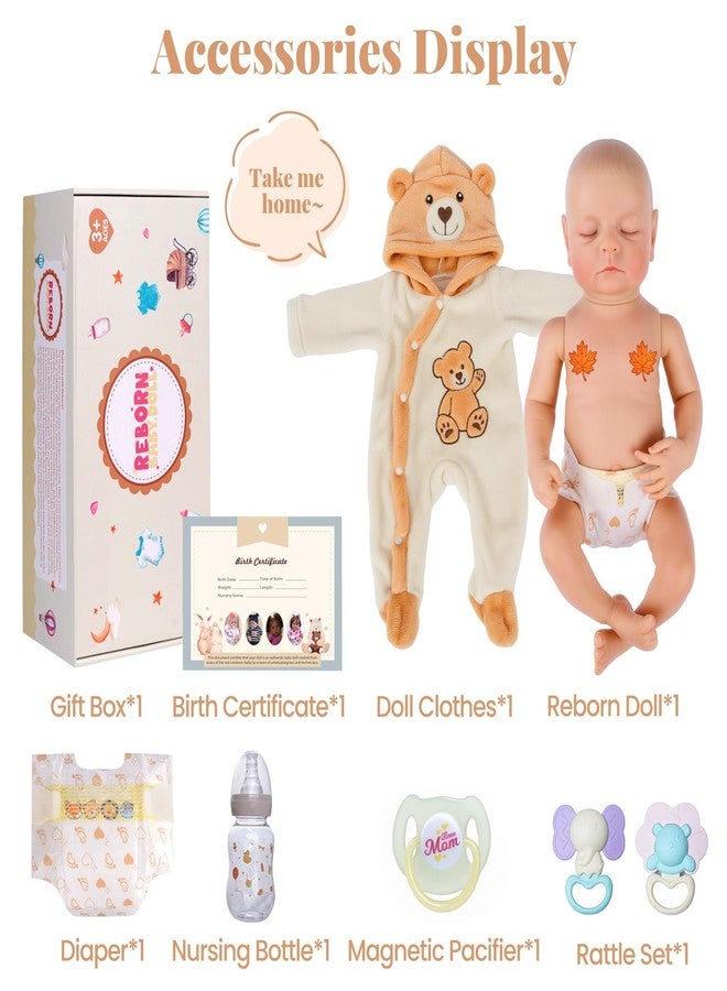 BABESIDE Reborn Baby Dolls, 20 Inches Soft Vinyl Body Sleeping Realistic Baby Doll Boy, Lifelike Newborn Real Life Baby Doll with Toy Accessories Gift for Kids Age 3+ - Image 5