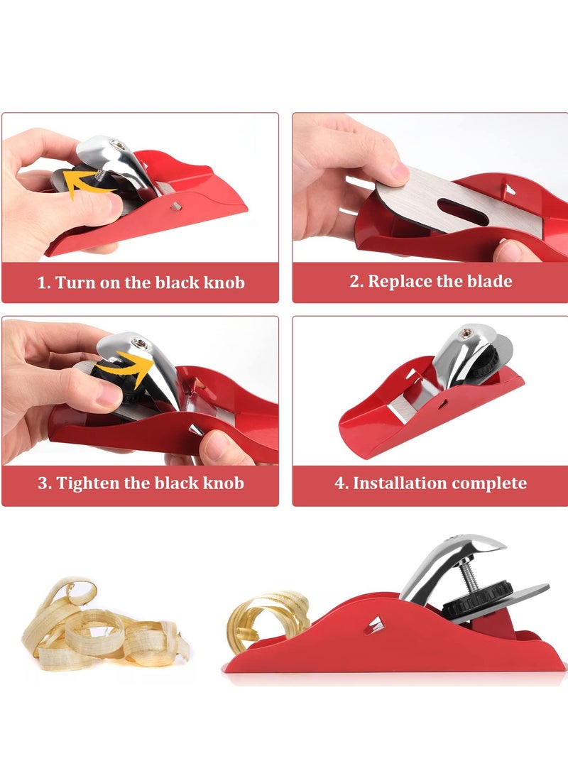 SYOSI - Mini Hand Planer, Smoothing Plane, Adjustable Small Trimming Planer Manual Wood Planer Wood Plane Tool for Wood Carving Processing, and Carpenter DIY Model Making - Image 1