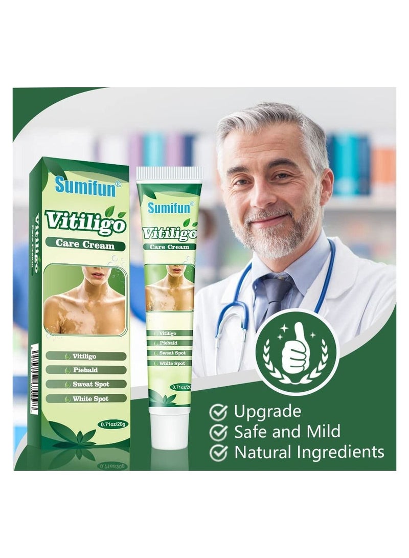 Sumifun 2 Pcs Vitiligo Care Cream Reduces White Spots on Skin Pigmentation Regulating Improve Skin Pigmentation Upgraded Vitiligo Creams - Image 3