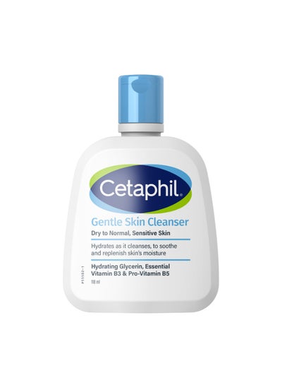 Cetaphil Gentle Skin Cleanser, For Dry to Normal, Sensitive Skin, Face And Body Wash, For Men And Women, With Niacinamide And Glycerin, Unscented, Soap Free And Non Foaming, For Men And Women 473ml