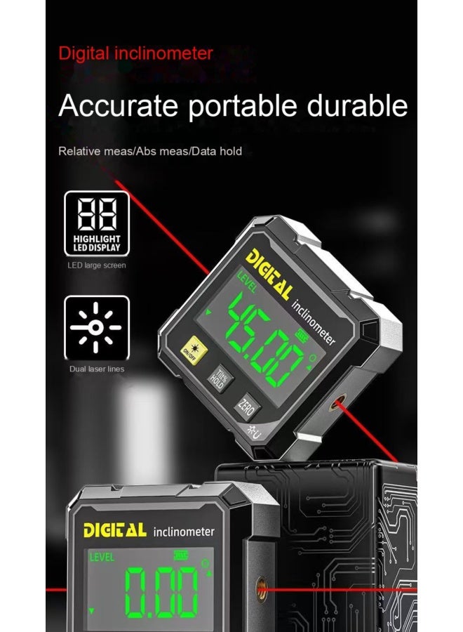 4-Sided Magnetic Suction 360-Degree Digital Laser Level Inclinometer - Image 2