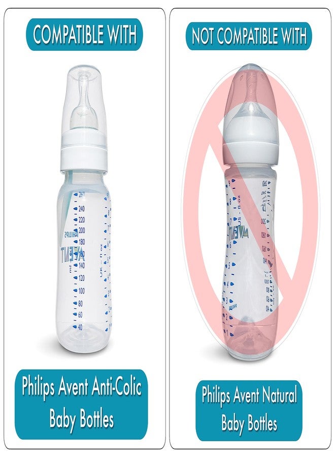 BelBeyo Sippy Spout Nipples for Philips Avent Anti-Colic Baby Bottles, 4-Count, Soft Spout, Food Grade Silicone, Variable Flow, Spill and Leak Proof, BPA-Free, Converts Bottle to Sippy Cup, 4+ Months - Image 4