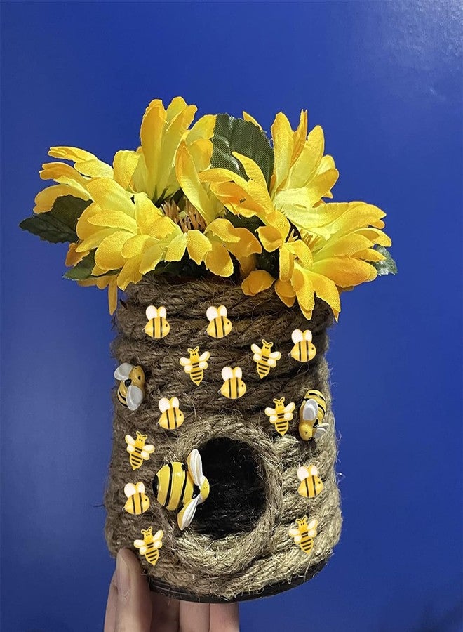 EVERMARKET 200 PCS Tiny Resin Bees for Crafts Mini Bee Dollhouse Miniatures Mini Animals for Car Fairy Garden Micro Landscaping Plant Nail Decoration (Small Bee) - Image 5