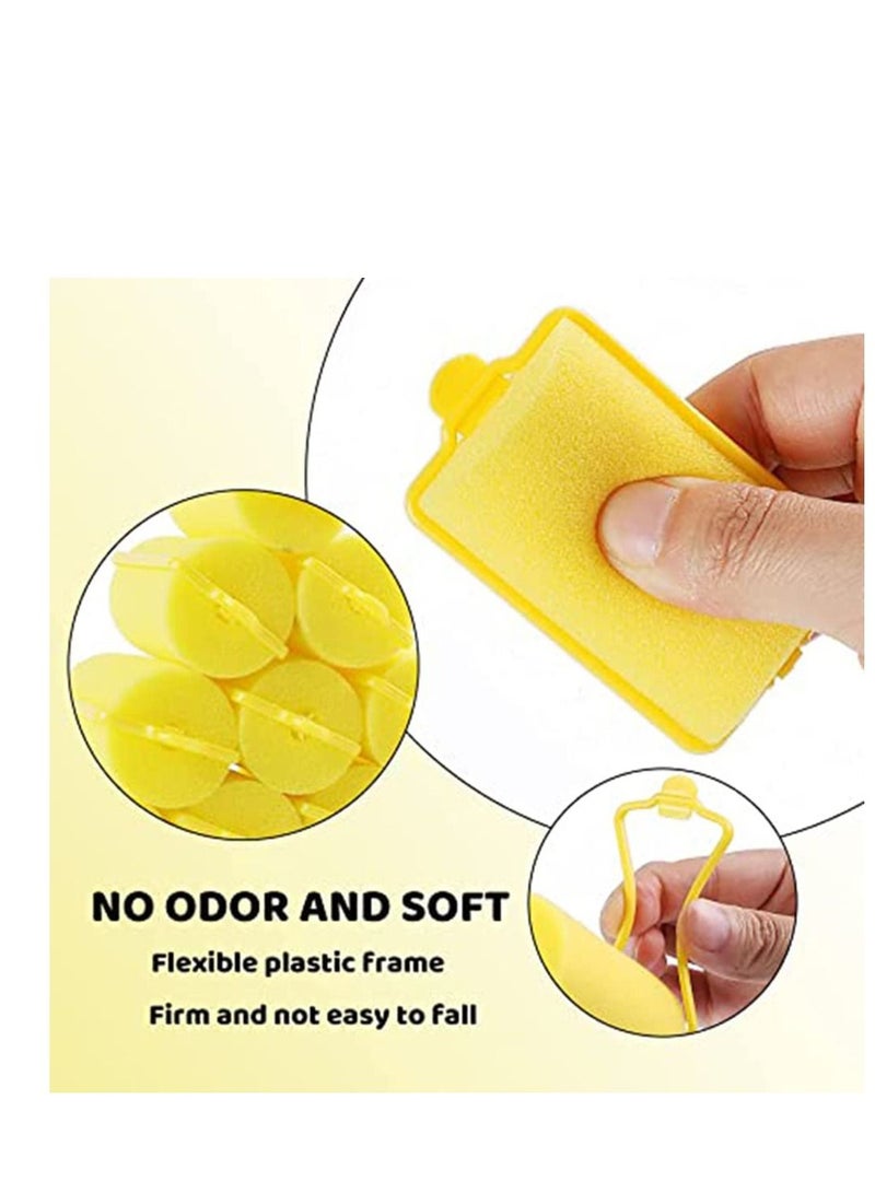 NIBEMINENT Foam Sponge Hair Curl Roller Soft Sleeping Rollers Curvy Wavy Hairstyle Curling Styling Tools 24 Pieces Use for Long Short Ladies and Children Creating Curls  - Image 4