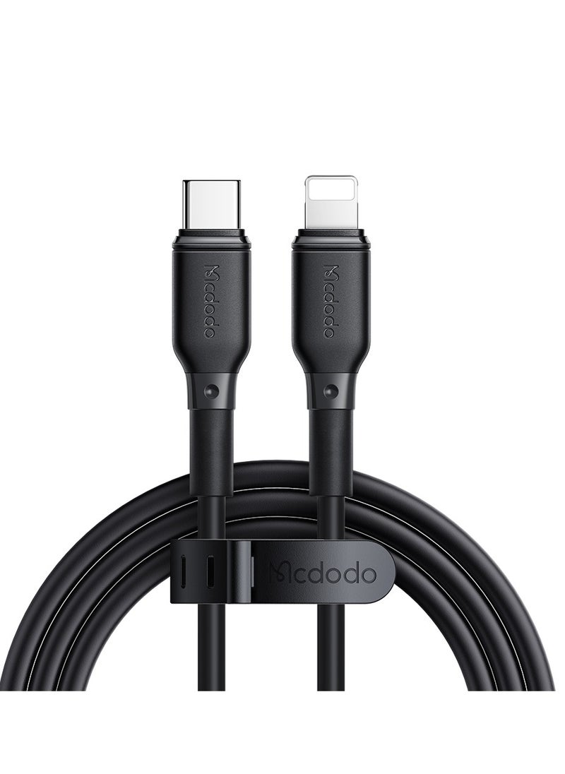 Mcdodo - Mcdodo GaN 5 Mini 67W Fast Charger – Dual USB-C & USB-A Ports, Includes 36W USB-C to Lightning Cable (Black) | Supercharge Your iPhone, Samsung & More - Image 1