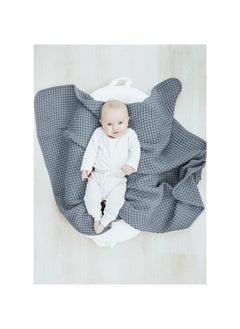 Konssy Konssy Waffle Baby Blankets, Nursery Blankets for Boys Girls, Swaddle Blankets Neutral Soft Lightweight Toddler and Kids Throw Blankets(Blue)  - Image 5