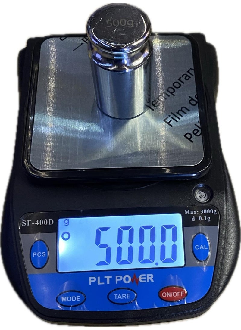 Plt Power 3kg/0.1gr Multi-Purpose Precision Electronic Scale  - Image 4