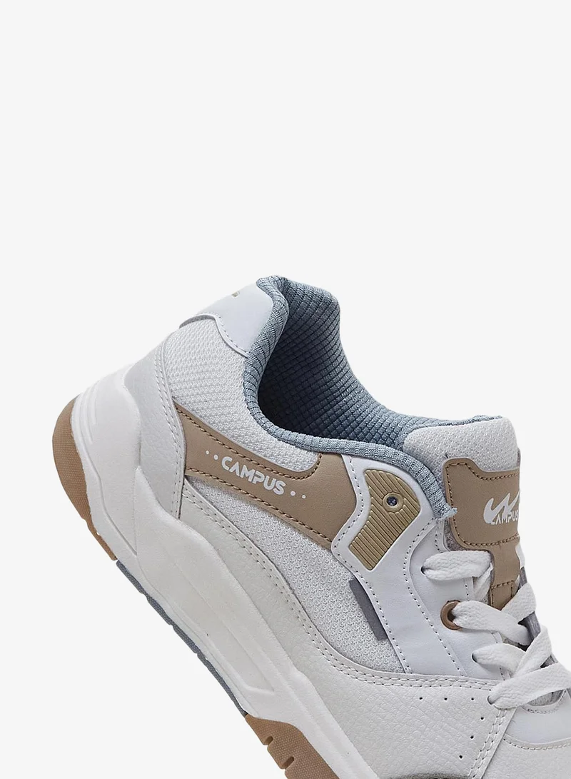 CAMPUS Kids Classic Colourblock Low-Top Sneakers, Contrast Look Shoes with Comfortable Sole for All-Day Fun