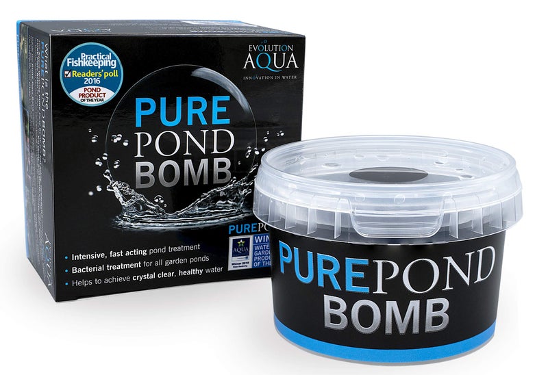 Evolution Aqua Pure Pond Bomb - for Crystal Clear Healthy Water, Treats up to 20,000 litres - Image 1