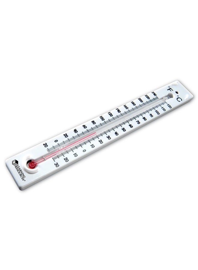 ليرننج ريسورسز مقاييس حرارة نقطة الغليان من Learning Resources، مجموعة من 10 مقاييس حرارة علمية خالية من الزئبق، تقيس من -30 درجة مئوية إلى 120 درجة مئوية ومن -22 درجة فهرنهايت إلى 240 درجة فهرنهايت، آمنة للأطفال من سن 8 سنوات فما فوق - Image 1