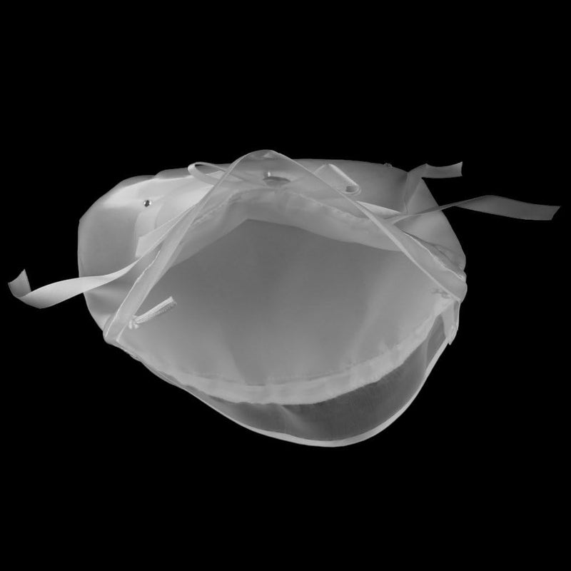 klarako White Satin Bridal Money Bag for Wedding Day, Drawstring Clutch Purse for Bride and Bridesmaid, Wedding Favors - Image 2