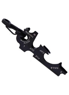 Multifunction EDC KeyTool 8-in-1 Keyring Multi-tool, True Utility - Black