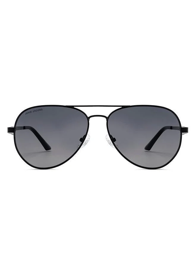John Jacobs Full Rim Pilot Stylish & Premium Sunglasses 100% UV Protected Unisex Wide JJ S16501