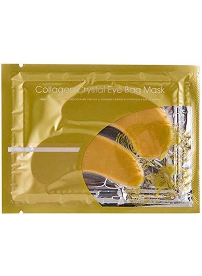 Theshiry - Theshiry 10 Pairs Collagen Crystal Eye Mask and 10 Pcs Collagen Crystal Lip Mask, Anti Aging Eye and Lip Mask, Collagen Crystal Mask Set (Gold) - Image 1