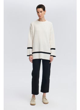 Touche Striped Detailed Knit Tunic  - Image 1
