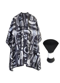 Tongtletech Hair Cutting Cape with Neck Duster Brush Professional Salon Barber Cape Hairdressing Accessories 