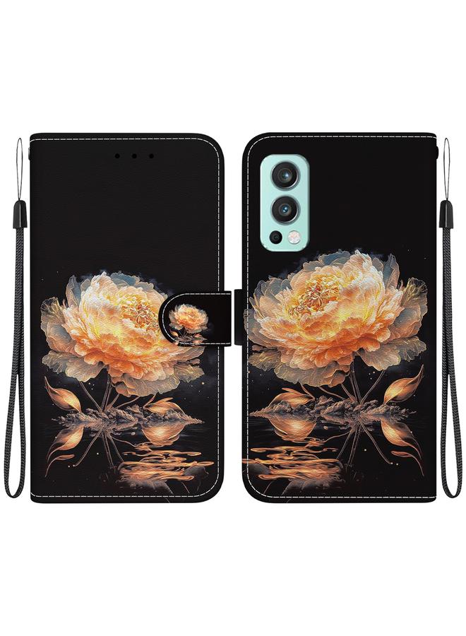 S-TOP Case For OnePlus Nord 2 5G Crystal Texture Colored Drawing Leather Phone Case - Image 1