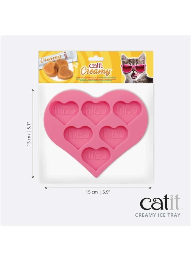 Catit Heart Shaped Silicone Ice Tray - Image 2