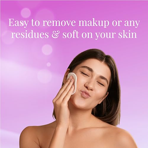 ORIGAMI Cotton Pads – 80 Rounds (Pack of 3) ; Made of 100% Pure Ultra Soft Cotton, for Make up and Toner application - Image 3
