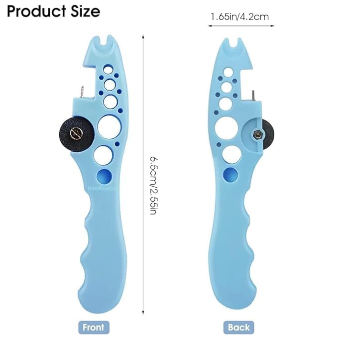 Bindex Ampule Cutter with 5 Replaceable Grinding Wheels Ampoule Cutter for Doctors Glass Bottle Cutter Ampule Breaker Suitable for Home Daily or Medical Use Cut The Ampoule - Image 3