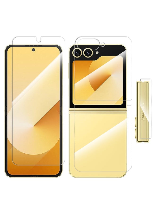 DUSALA (for Samsung Galaxy Z Flip 6 ) Screen Protector Transparent PET Soft Protective High Sensitivity Clear HD Screen Protector Clear - Image 1