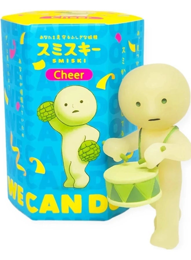 Smiski Cheer Series Glow In The Dark Mini Figure Luminous Motivation Team Desk Miniature Whimsical Spirit Token Single Random Surprise Display Piece - Image 1