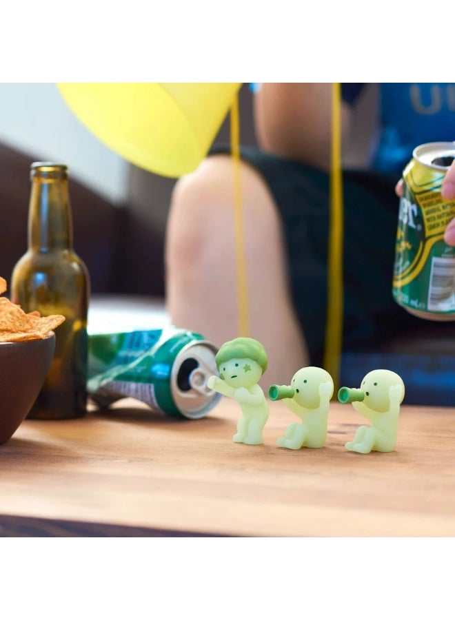 Smiski Cheer Series Glow In The Dark Mini Figure Luminous Motivation Team Desk Miniature Whimsical Spirit Token Single Random Surprise Display Piece - Image 3