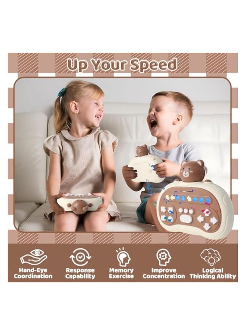 Zikra Speed Pushing Game, Quick Push Pop Game, Light Up Game Pop It Fidget Toys, Stress Relief Puzzle Game, Handheld Pop It Games for Family Kids Adults - Image 2