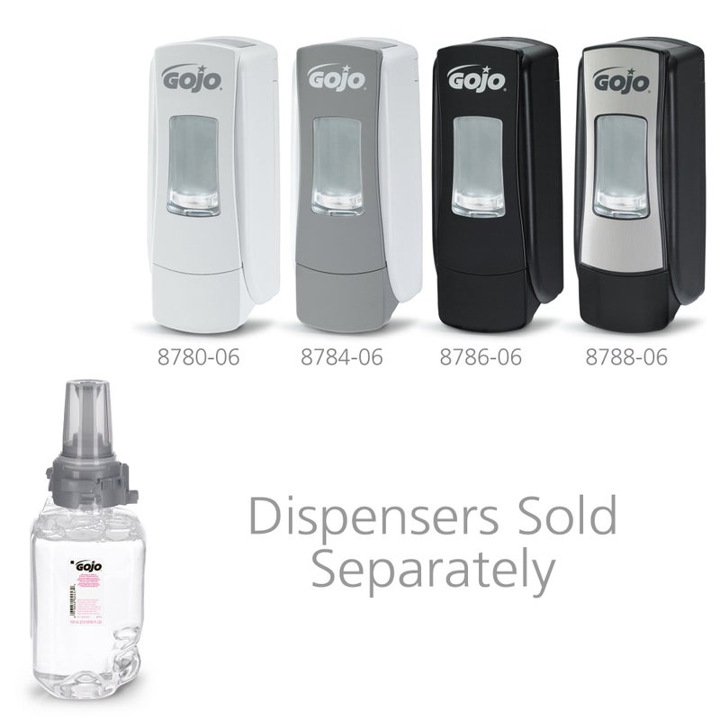 GOJO Clear & Mild Foam Handwash, EcoLogo Certified, 700 mL Hand Soap Refill ADX-7 Push-Style Dispenser (Pack of 4) - 8711-04 - Image 3