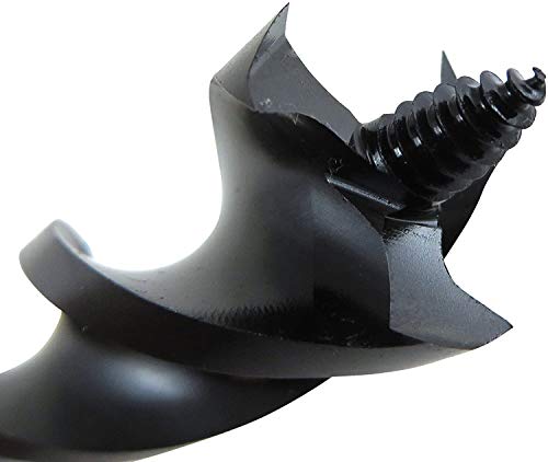 WoodOwl Wood Owl 7-1/2" Long Ultra Smooth Tri Cut Auger Hand Brace Boring Bit PTEE Coated (13/16" x 7-1/2" 09710) - Image 2