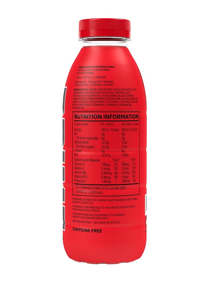 Prime Tropical Punch Flavour Hydration Drink 500ml - Image 2