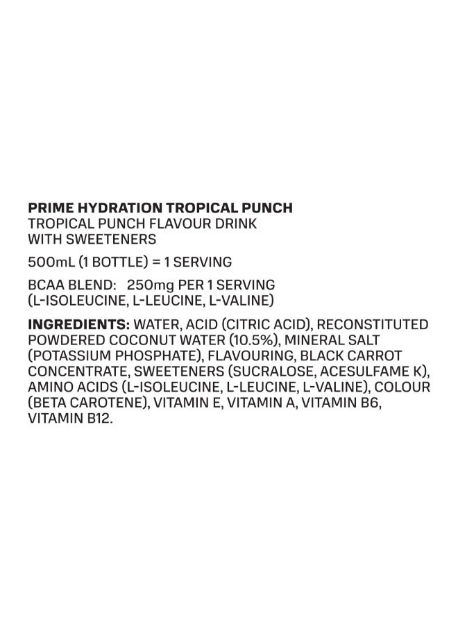 Prime Tropical Punch Flavour Hydration Drink 500ml - Image 4