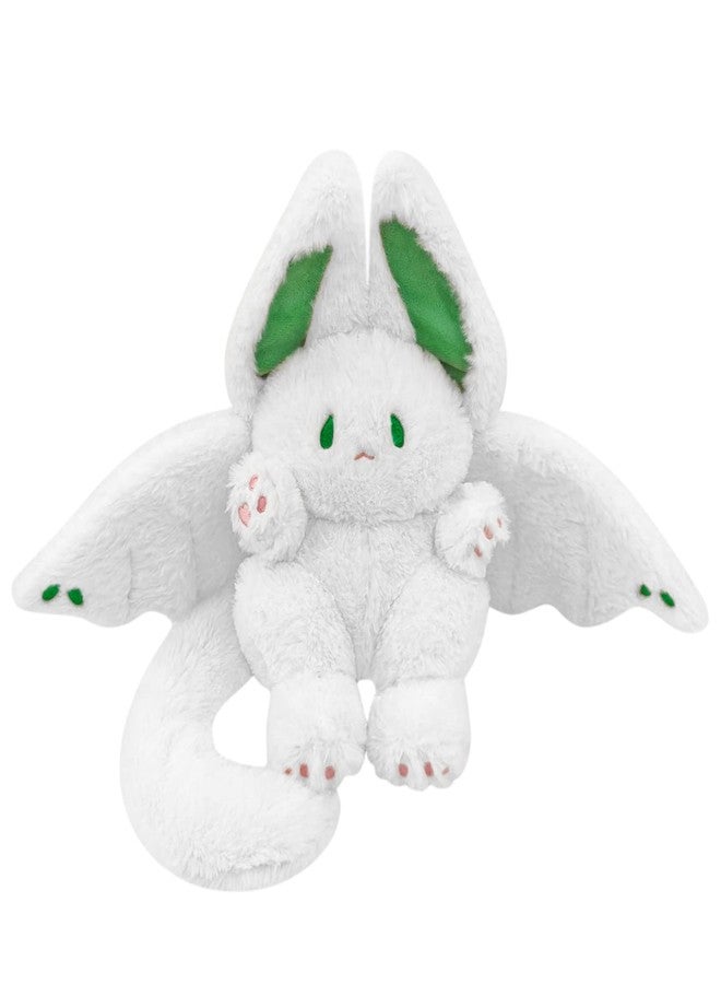 PEACH CAT Cute Bat Bunny Plush Pillow Kawaii Bat Rabbit Stuffed Animal for Kids White 12" - Image 1