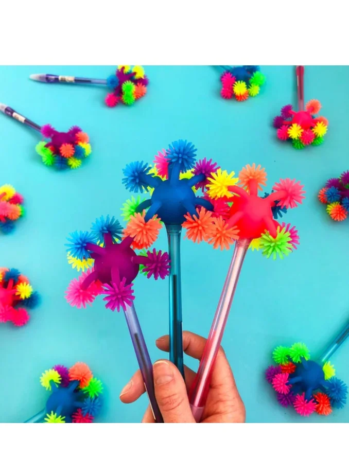 تينك Pink Novelty Pen Fluffy Pompom